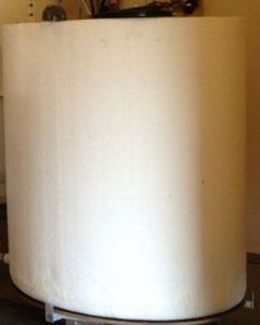 Tank f/water glassfiber 6000L D220 w/cover and 2½" socket